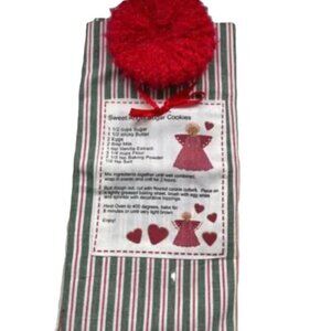 SWEET ANGEL SUGAR COOKIES Holiday Kitchen Towel and Dish Scrubby GIFT SET